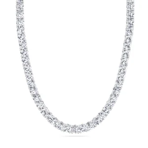 12 ctw diamond tennis necklace