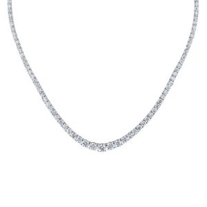 15 ctw lab diamond tennis necklace