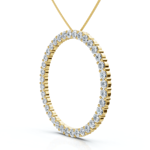 3 ct gold circle of life pendants