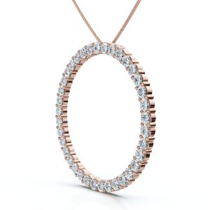 rose gold circle of life pendants