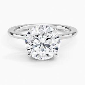 3 ct solitaire ring lab diamond white gold