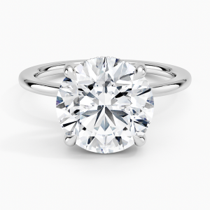 4 ct solitaire ring lab diamond white gold