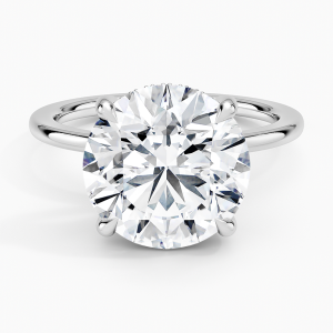 5 ct solitaire ring lab diamond white gold