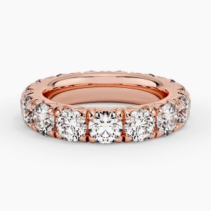 4.00 ctw rose gold diamond wedding band (lab grown)