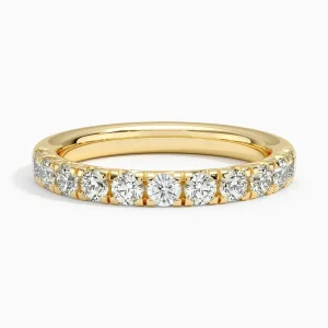 2.00 ctw diamond wedding band (lab grown) yellow gold