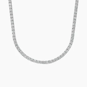 10 ctw lab diamond tennis necklace