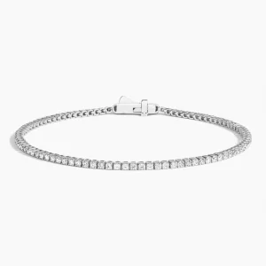 1 ct tennis lab diamond bracelets white gold