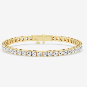 10 ct gold lab diamond tennis bracelet