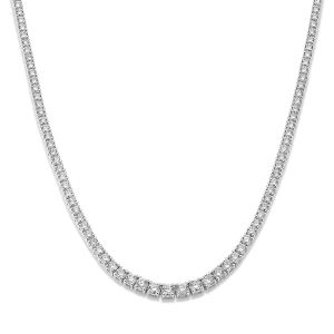 8 ctw graduated tennis necklace