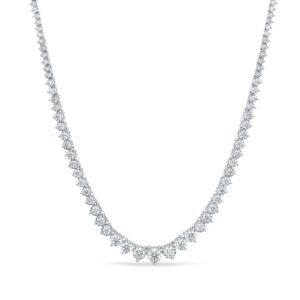 5 ctw graduated tennis necklace