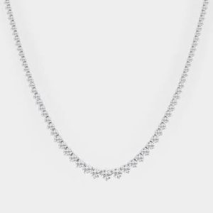 12 ctw graduated tennis necklace